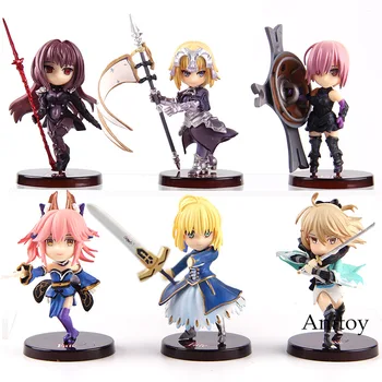 Action Figure Fate Grand Order Joan of Arc Saber Shielder Mash Kyrielight Scathach Okita Souji Tamamo No Mae Toy Doll 6pcs/set
Action Figure Fate Grand Order Joan of Arc Saber Shielder Mash Kyrielight Scathach Okita Souji Tamamo No Mae Toy Doll 6pcs/set