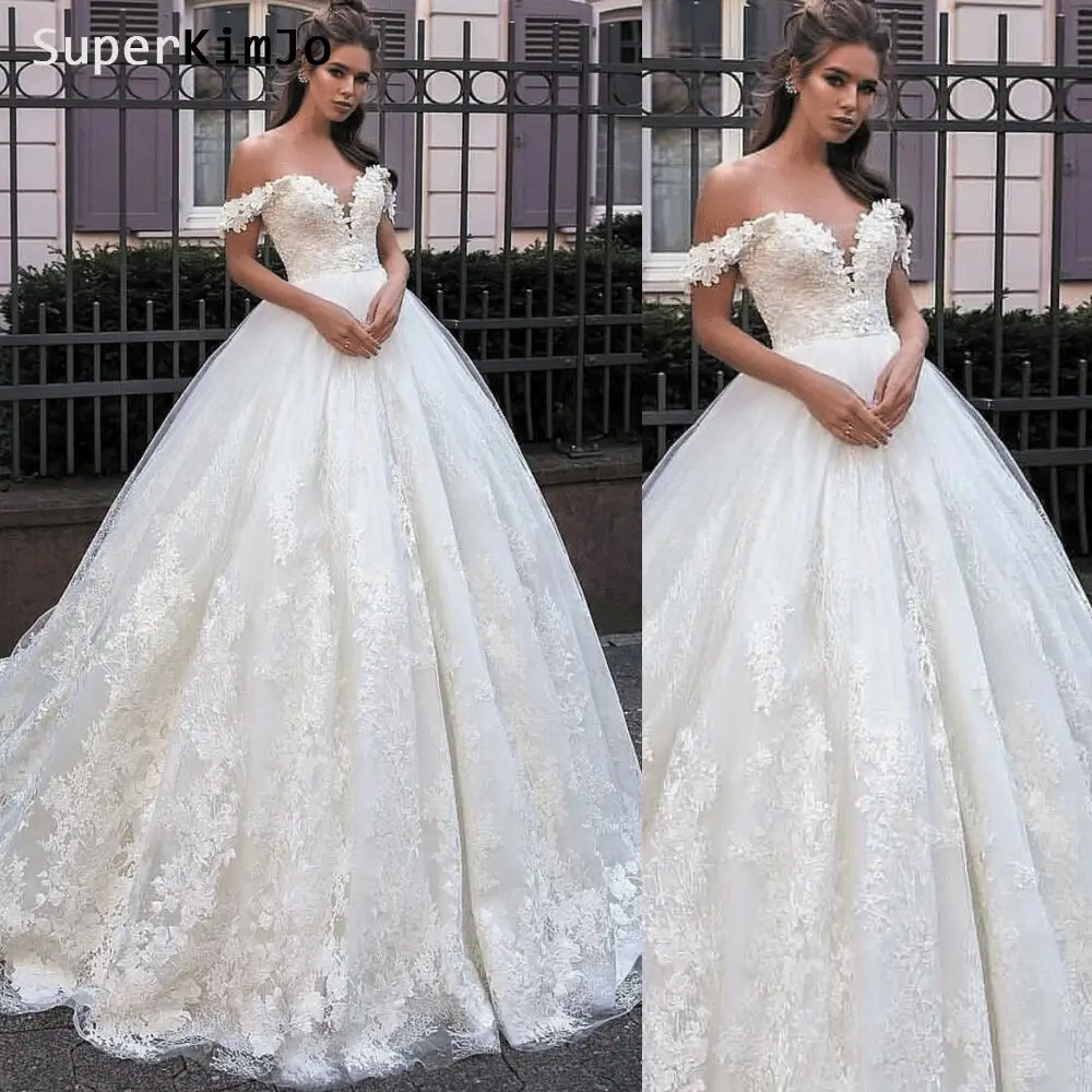 SuperKimJo Robe De Mariee кружевные аппликационные Свадебные платья с открытыми плечами Элегантное свадебное платье Vestido De Novia
SuperKimJo Robe De Mariee кружевные аппликационные Свадебные платья с открытыми плечами Элегантное свадебное платье Vestido De Novia