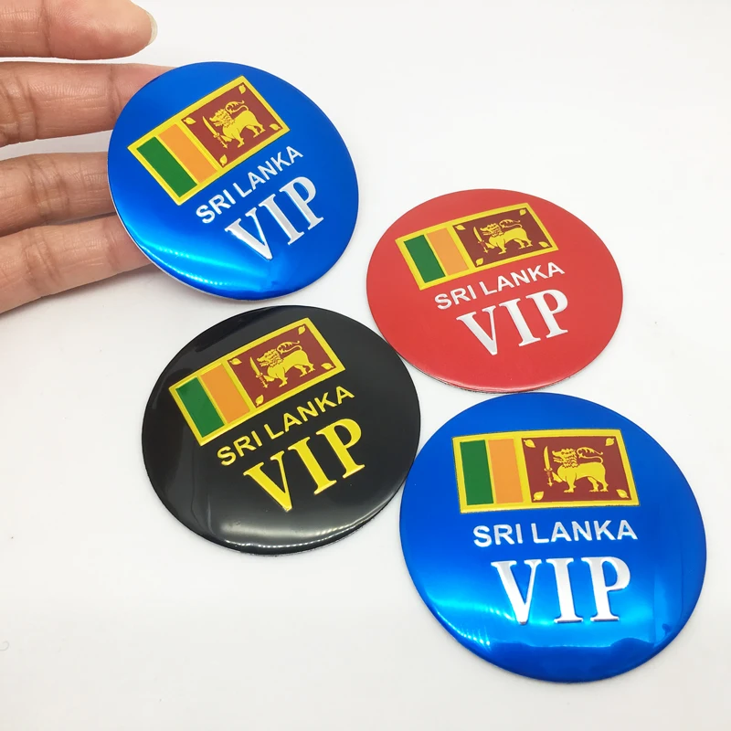 FTDF 4pcs/56mm Sri Lanka flag VIP Emblem badge Tire Wheel Center Hub Cap Badge Stickers Decals Car styling accessories
FTDF 4pcs/56mm Sri Lanka flag VIP Emblem badge Tire Wheel Center Hub Cap Badge Stickers Decals Car styling accessories