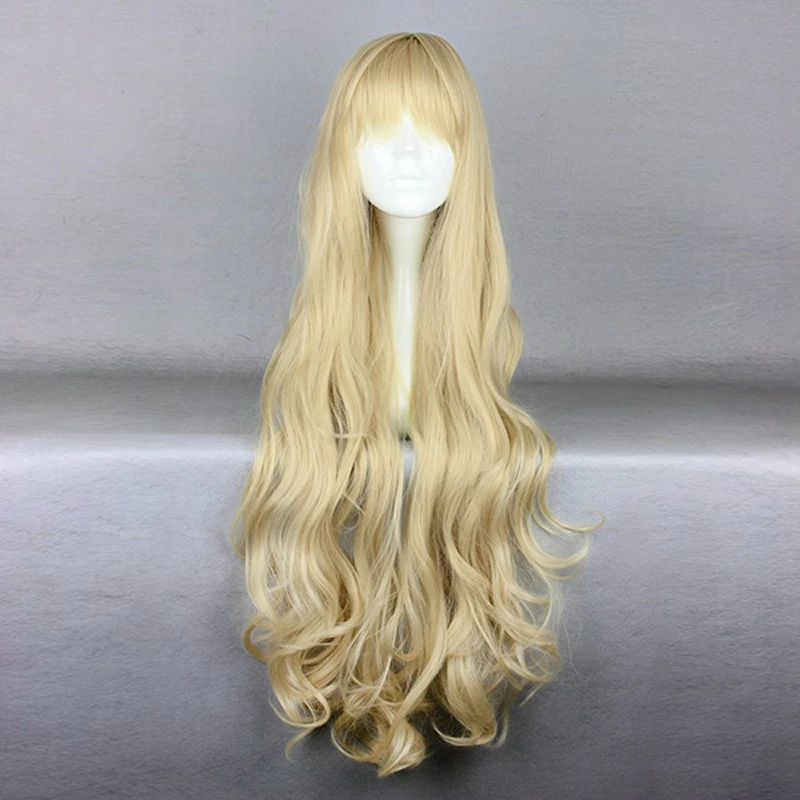 Lolita 32'' Long Light Blonde Curly Anime Daily Hair Cosplay Full Wig With Bang Heat Resistant+Wig Cap H75207H
Lolita 32'' Long Light Blonde Curly Anime Daily Hair Cosplay Full Wig With Bang Heat Resistant+Wig Cap H75207H