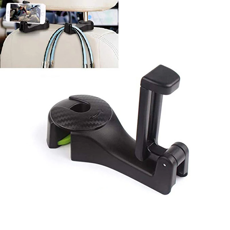 Car Back Seat Headrest Hanger Universal with Cellphone Holder for Hanging Bag Purse Cloth Grocery Headrest Hooks Vehicle YJ001
Car Back Seat Headrest Hanger Universal with Cellphone Holder for Hanging Bag Purse Cloth Grocery Headrest Hooks Vehicle YJ001