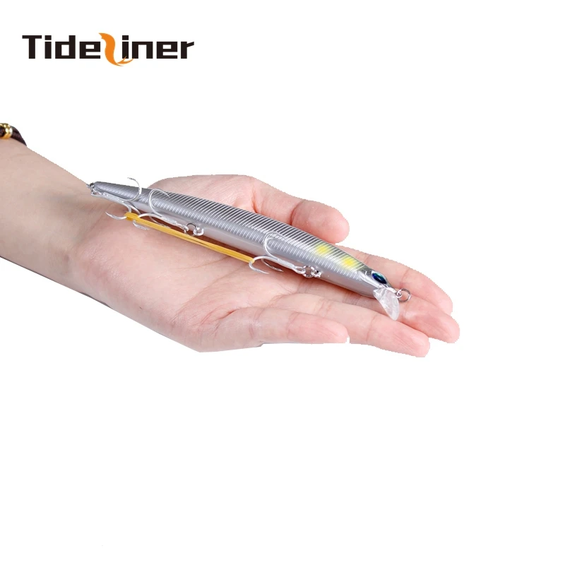 Tideliner minnow fishing lure with 6# VMC hooks large 15.5cm 19g artificial minnow hard lure bait bass culter fishing tackle
Tideliner minnow fishing lure with 6# VMC hooks large 15.5cm 19g artificial minnow hard lure bait bass culter fishing tackle