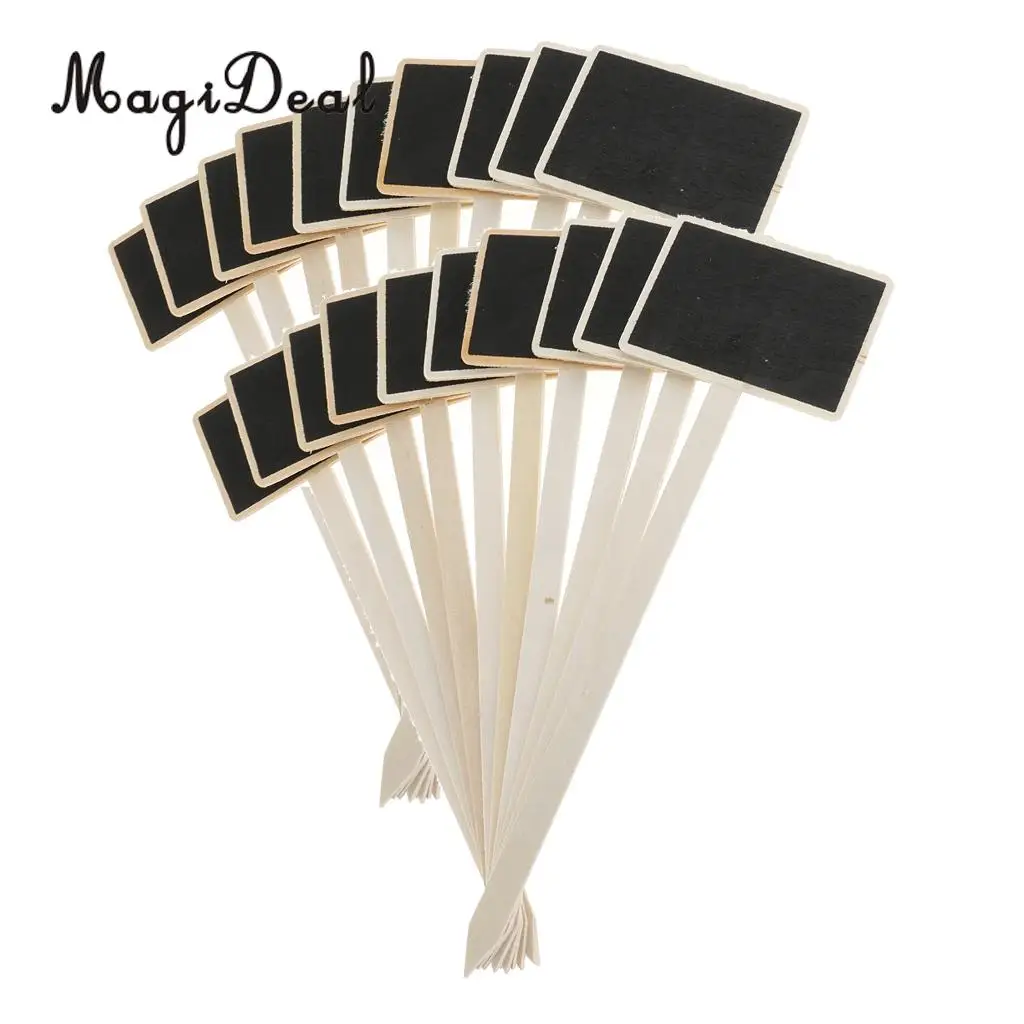 20pcs Mini Wooden Blackboard Message Chalkboard with Stick Plant Markers Price Tags
20pcs Mini Wooden Blackboard Message Chalkboard with Stick Plant Markers Price Tags