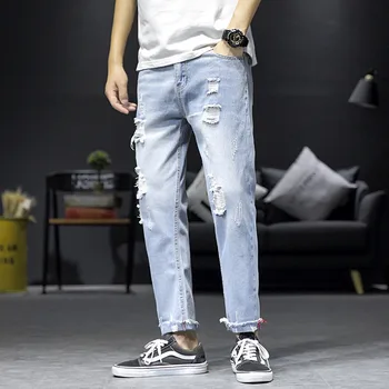 Oversize M-5XL Streetwear Men Harajuku Pant Jeans with Loose Leisure stitching water-washed large Hole jeans costume trousers
Oversize M-5XL Streetwear Men Harajuku Pant Jeans with Loose Leisure stitching water-washed large Hole jeans costume trousers