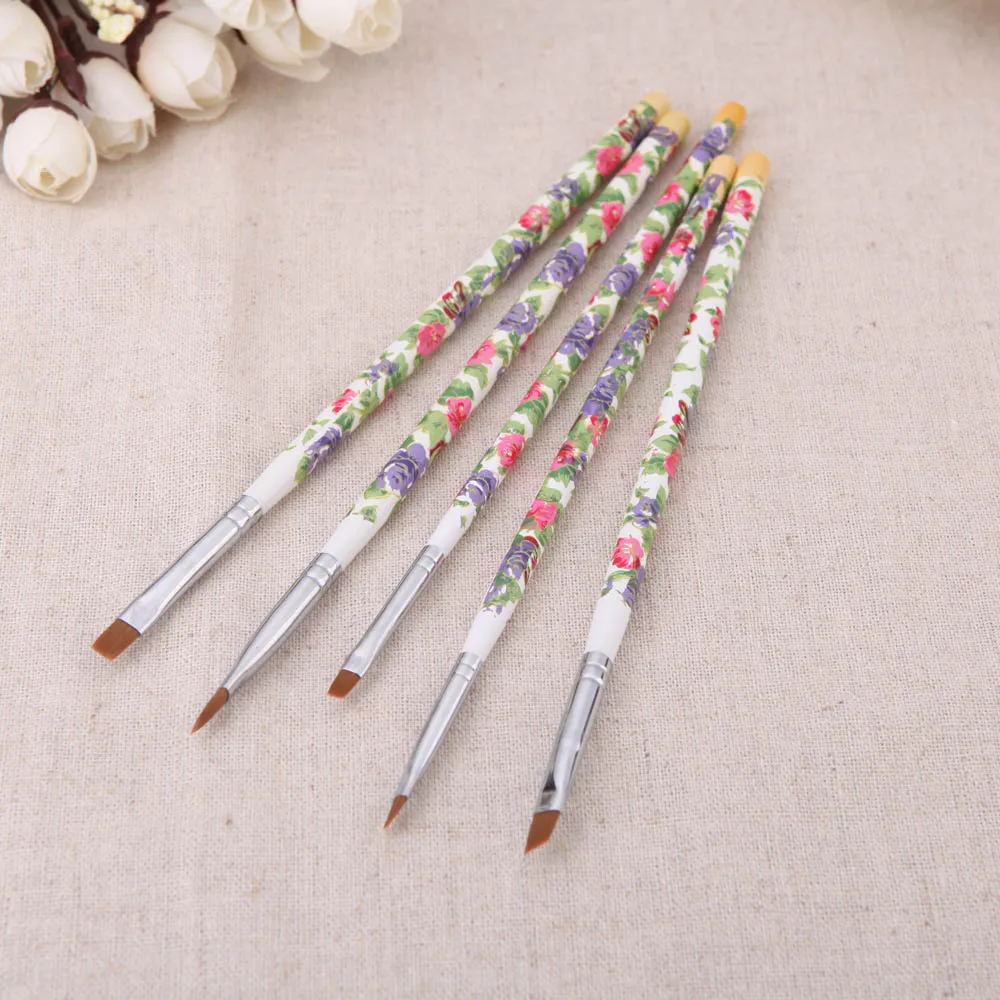 Hot sale Nail brushes Fashion New 5PCS/set Nail Art Wood UV Gel Salon Pen Flat Brush Kit Dotting Nail styling Tools
Hot sale Nail brushes Fashion New 5PCS/set Nail Art Wood UV Gel Salon Pen Flat Brush Kit Dotting Nail styling Tools