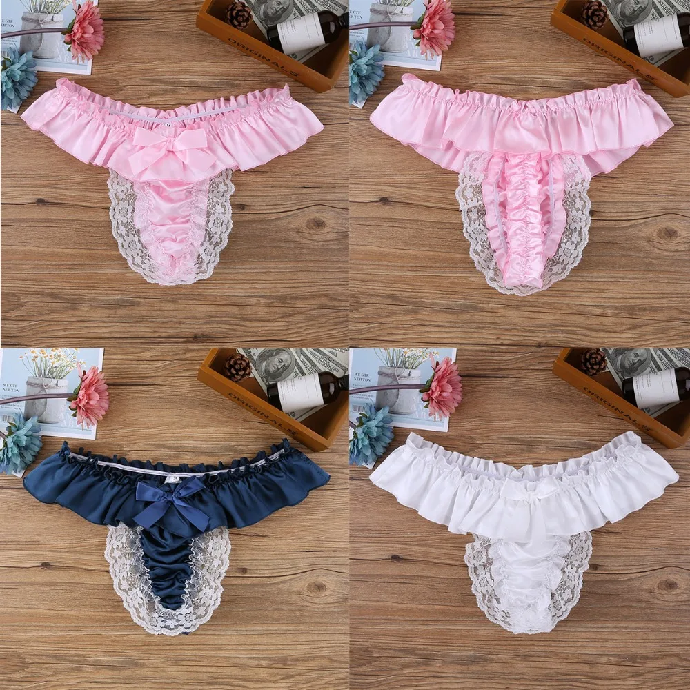 Mens Bikini Panties Sexy Men T shaped Skirt Briefs Lovely Underwear Soft U Convex Crotch Underpants Sissy Gay Lace Panties
Mens Bikini Panties Sexy Men T shaped Skirt Briefs Lovely Underwear Soft U Convex Crotch Underpants Sissy Gay Lace Panties