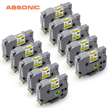 Absonic 10PCS Tape TZe 641 Black on Yellow Laminated Compatible Brother 18mm TZe-641 TZ-641 TZe641 Label Tape Cassette Cartridge
Absonic 10PCS Tape TZe 641 Black on Yellow Laminated Compatible Brother 18mm TZe-641 TZ-641 TZe641 Label Tape Cassette Cartridge