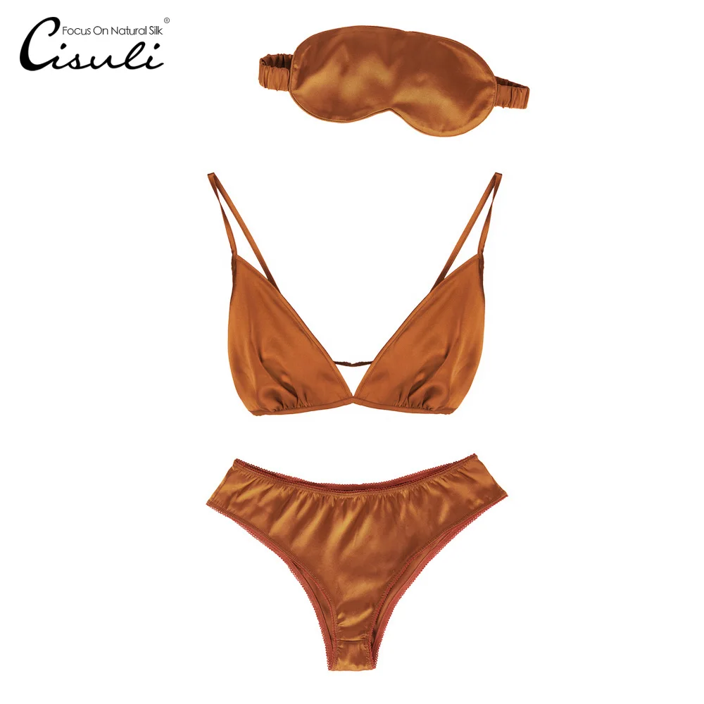 CISULI Silk Bra Set Women Lingerie Wireless without Padded Exclusive New Desigual Quick Dry Sport Bra Chocolate Brown
CISULI Silk Bra Set Women Lingerie Wireless without Padded Exclusive New Desigual Quick Dry Sport Bra Chocolate Brown