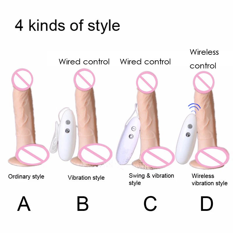 Wireless-remote-control-Vibration-Realistic-Dildo-swing-Penis-Strong-Double-motors-Adult-Sex-Products-Sex-Toys