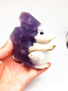 507 g natural quartz crystal amethyst carved hedgehog Christmas gift home decoration
507 g natural quartz crystal amethyst carved hedgehog Christmas gift home decoration