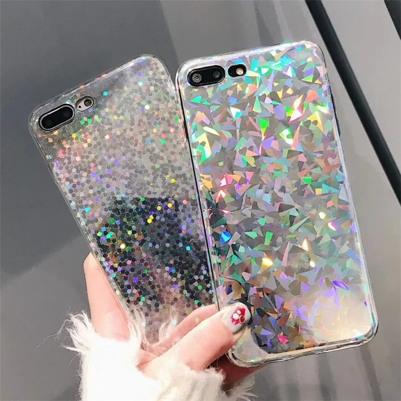 Shiny Glitter laser mirror phone Cases for iphone 7 Plus case Bling silicon Cover For iphone X 6 6 s 6splus 7 8 8plus back cover
Shiny Glitter laser mirror phone Cases for iphone 7 Plus case Bling silicon Cover For iphone X 6 6 s 6splus 7 8 8plus back cover