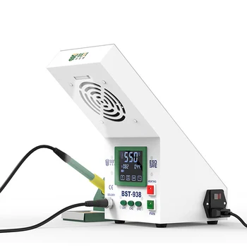 BST-938 Antistatic Thermostat Soldering Station With Smoking Instrument LED Light Adjust Temperature Soldering Iron Station Tool
BST-938 Antistatic Thermostat Soldering Station With Smoking Instrument LED Light Adjust Temperature Soldering Iron Station Tool
