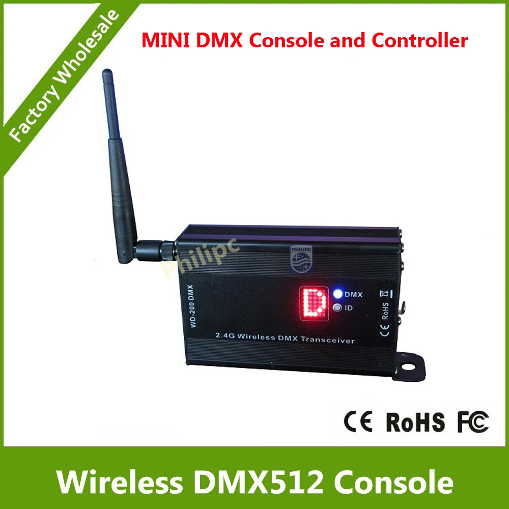 DHL Free Shipping 2.4G DMX512 wireless receiver/transmitter and MATRIX 5x7 display shows the ID directly
DHL Free Shipping 2.4G DMX512 wireless receiver/transmitter and MATRIX 5x7 display shows the ID directly