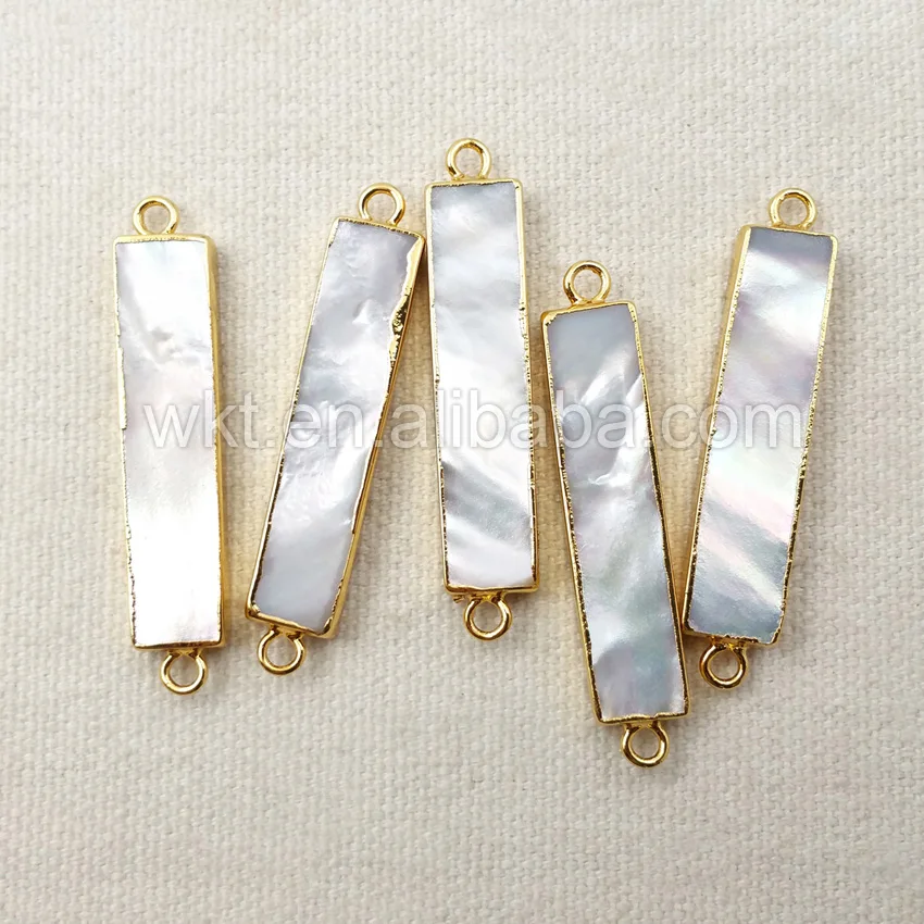WT-C178 5pcs/lot Wholesale Pearl Shell Connector with 24k Gold Electroplated in high quality Rectangle Connector for Bracelets
WT-C178 5pcs/lot Wholesale Pearl Shell Connector with 24k Gold Electroplated in high quality Rectangle Connector for Bracelets