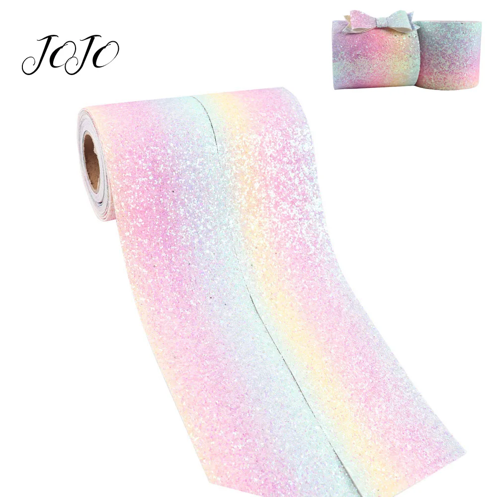 JOJO BOWS 75mm 2y Sparkly Chunky Glitter Ribbon For Crafts Rainbow Tape For Needlework DIY Hair Bows Apparel Sewing Party Decor
JOJO BOWS 75mm 2y Sparkly Chunky Glitter Ribbon For Crafts Rainbow Tape For Needlework DIY Hair Bows Apparel Sewing Party Decor