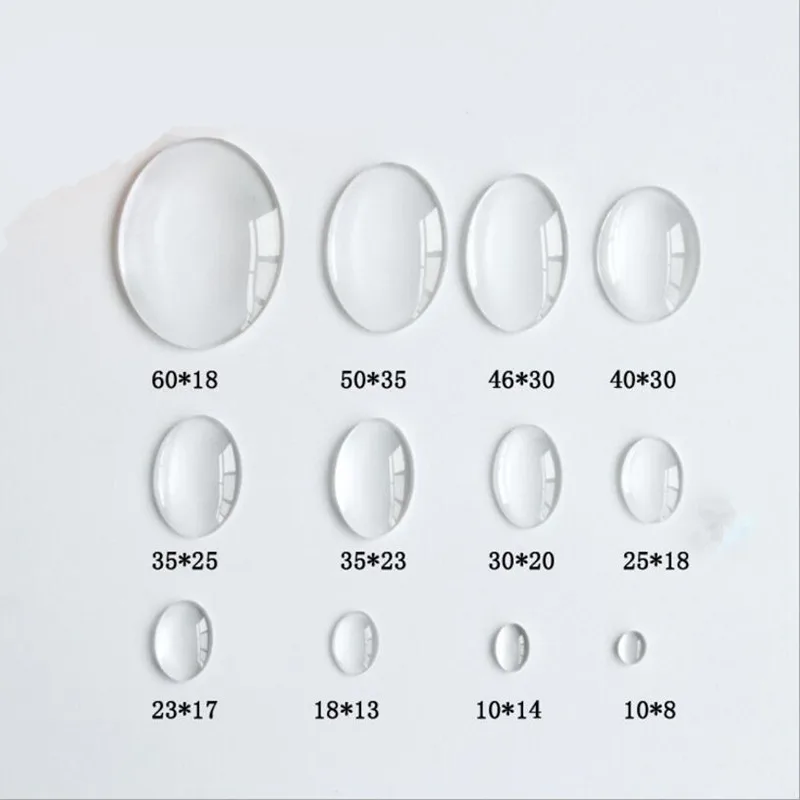 1packs Oval Dome Cabochon Transparent Magnifying Clear Glass Cabochon Settings For DIY Tray Pendant Necklace Jewelry Making
1packs Oval Dome Cabochon Transparent Magnifying Clear Glass Cabochon Settings For DIY Tray Pendant Necklace Jewelry Making