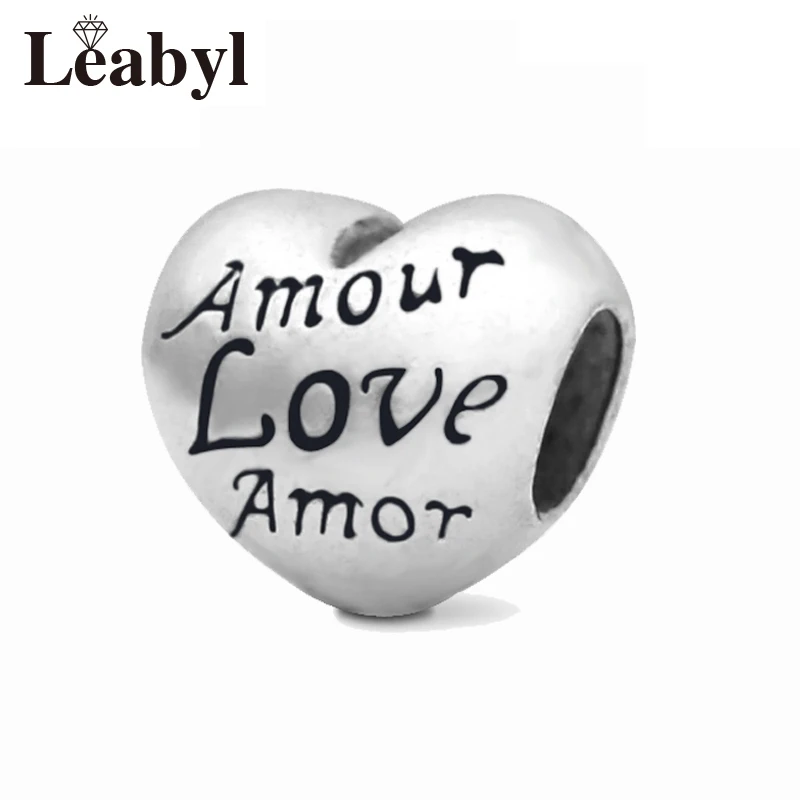 4 Pcs/Lot Silver Color Heart Bead fit Original Pandora Bracelets Necklace Amour Charms for Mom Fashion Gift
4 Pcs/Lot Silver Color Heart Bead fit Original Pandora Bracelets Necklace Amour Charms for Mom Fashion Gift