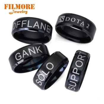 Dota 2 Gank Offlane Solo Carry Support Fashionj Ring Titanium Stainless Steel White Letter Ring Classic Charm Ring for Unisex
Dota 2 Gank Offlane Solo Carry Support Fashionj Ring Titanium Stainless Steel White Letter Ring Classic Charm Ring for Unisex