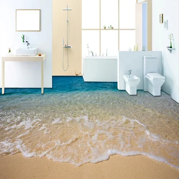 Custom Flooring Mural Wallpaper 3D Stereoscopic Beach Floor Sticker PVC Waterproof Self-adhesive Non-slip Wallpaper Home Decor
Custom Flooring Mural Wallpaper 3D Stereoscopic Beach Floor Sticker PVC Waterproof Self-adhesive Non-slip Wallpaper Home Decor