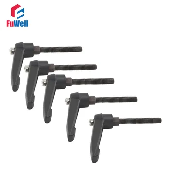 5pcs M6 x 20mm Thread Black 6mm Thread Diameter 20mm Thread Length Machinery Knob Adjustable Handle Clamping Handles
5pcs M6 x 20mm Thread Black 6mm Thread Diameter 20mm Thread Length Machinery Knob Adjustable Handle Clamping Handles