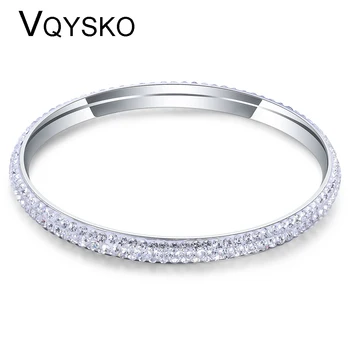 Free Shipping Fashion Three Row Crystal Pave Bangles For Women High Quality Stainless Steel Jewelry Wholesale Bracelet Bangle
Free Shipping Fashion Three Row Crystal Pave Bangles For Women High Quality Stainless Steel Jewelry Wholesale Bracelet Bangle