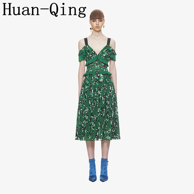 New Summer Runway Women Sexy Spaghetti Strap V-Neck Ruffles Pleated Dress Lady Off Shoulder Backless Print Party Dresses Vestido
New Summer Runway Women Sexy Spaghetti Strap V-Neck Ruffles Pleated Dress Lady Off Shoulder Backless Print Party Dresses Vestido