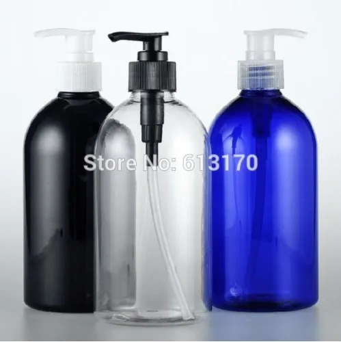 500ml lotion pump bottle, Black Empty pet shampoo shower gel bottles travel refillable Packing container retail
500ml lotion pump bottle, Black Empty pet shampoo shower gel bottles travel refillable Packing container retail