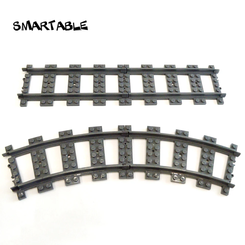 Smartable Train Rail Straight and Curved Building Blocks parts DIY Toys Compatible Major Brands 53401/53400 City Train 10pcs/lot
Smartable Train Rail Straight and Curved Building Blocks parts DIY Toys Compatible Major Brands 53401/53400 City Train 10pcs/lot
