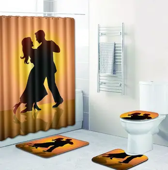 hot sale Bathroom Shower lovers shadow Curtains 3D Design Polyester Waterproof Bath Curtains with Bathroom carpet
hot sale Bathroom Shower lovers shadow Curtains 3D Design Polyester Waterproof Bath Curtains with Bathroom carpet