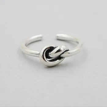 Original Creative Craft 925 Sterling Silver Jewelry Atmosphere Retro Simple Thai Silver Love Knot Opening Female Rings SR247
Original Creative Craft 925 Sterling Silver Jewelry Atmosphere Retro Simple Thai Silver Love Knot Opening Female Rings SR247