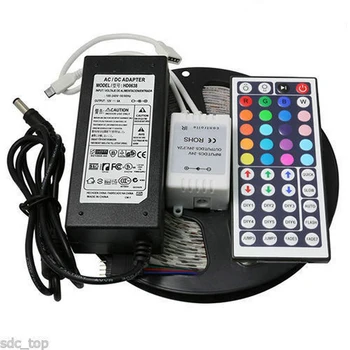 5050 RGB LED Strips Light 1M/2M/3M/4M/5M/10M(2X5m) IP20 SMD 5050 30/60 LED/m 44key Adapter Remote Controller
5050 RGB LED Strips Light 1M/2M/3M/4M/5M/10M(2X5m) IP20 SMD 5050 30/60 LED/m 44key Adapter Remote Controller