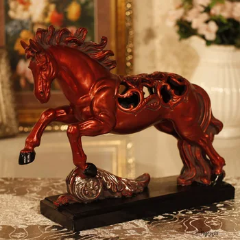 Zodiac horse ornaments crafts lucky feng shui office decoration cabinet Home Furnishing resin pierced horse decoration 
Zodiac horse ornaments crafts lucky feng shui office decoration cabinet Home Furnishing resin pierced horse decoration