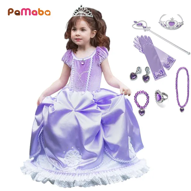 PaMaBa Fancy Kids Princess Sofia Clothes Dresses Girls Sofia the First Cosplay Costume Puffy Sleeve Children Birthday Party Gown
PaMaBa Fancy Kids Princess Sofia Clothes Dresses Girls Sofia the First Cosplay Costume Puffy Sleeve Children Birthday Party Gown