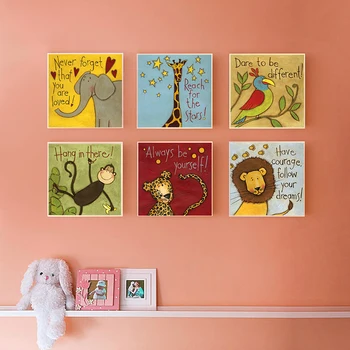 Watercolor Kawaii Animal Big Stupid Lion Giraffe Monkey Bird Canvas Painting Child Bedroom Nordic Style Picture Of Home Decor
Watercolor Kawaii Animal Big Stupid Lion Giraffe Monkey Bird Canvas Painting Child Bedroom Nordic Style Picture Of Home Decor