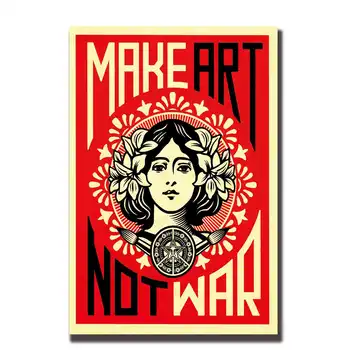 Art Poster MAKE ART NOT WAR movie wall canvas Hot Print painting14x2112x18 24x36 27x40 pictures living room
Art Poster MAKE ART NOT WAR movie wall canvas Hot Print painting14x2112x18 24x36 27x40 pictures living room