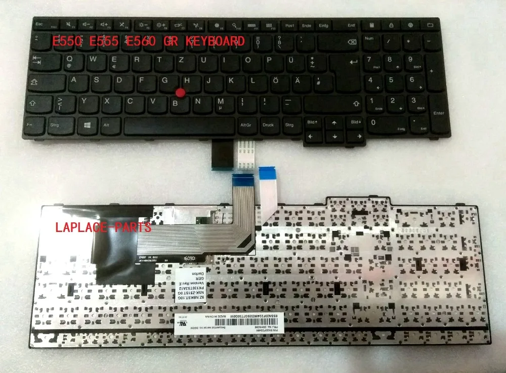 Laplace New Genuine German Tastatur for Lenovo Thinkpad E550 E550C E555 E560 E565 keyboard FRU: 00HN086
Laplace New Genuine German Tastatur for Lenovo Thinkpad E550 E550C E555 E560 E565 keyboard FRU: 00HN086