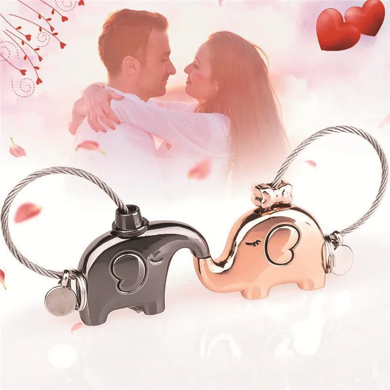 Fantastic Kissing Elephants Couples Keychain Metal styling Fashion Keepsake Christmas Valentine's Gift for Lover Key Holder
Fantastic Kissing Elephants Couples Keychain Metal styling Fashion Keepsake Christmas Valentine's Gift for Lover Key Holder