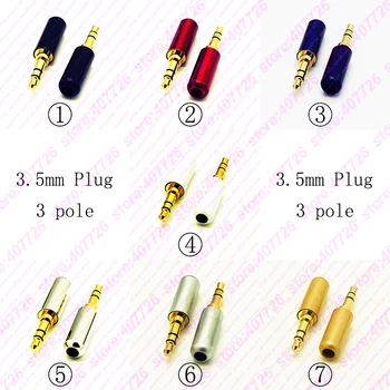 10Pcs Gold Plated 1/8" 3.5mm Male Jack DIY Audio Jack Plug soldering Socket 4p/3p Plug Repair Headphone Cable Solder Copper
10Pcs Gold Plated 1/8" 3.5mm Male Jack DIY Audio Jack Plug soldering Socket 4p/3p Plug Repair Headphone Cable Solder Copper