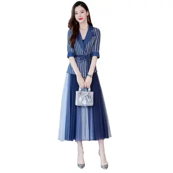 Two Piece 2019 New Spring Autumn Women Sets Female Striped Blazer + Mesh Dress Set Ladies Vintage Fashion Slim Suits Outfits F64
Two Piece 2019 New Spring Autumn Women Sets Female Striped Blazer + Mesh Dress Set Ladies Vintage Fashion Slim Suits Outfits F64