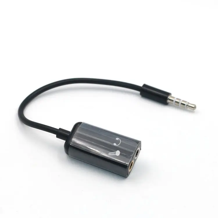 Audio 3.5mm Male Jack Plug to Microphone Female Plug and Audio 3.5mm Earphone Jack Plug Connector
Audio 3.5mm Male Jack Plug to Microphone Female Plug and Audio 3.5mm Earphone Jack Plug Connector