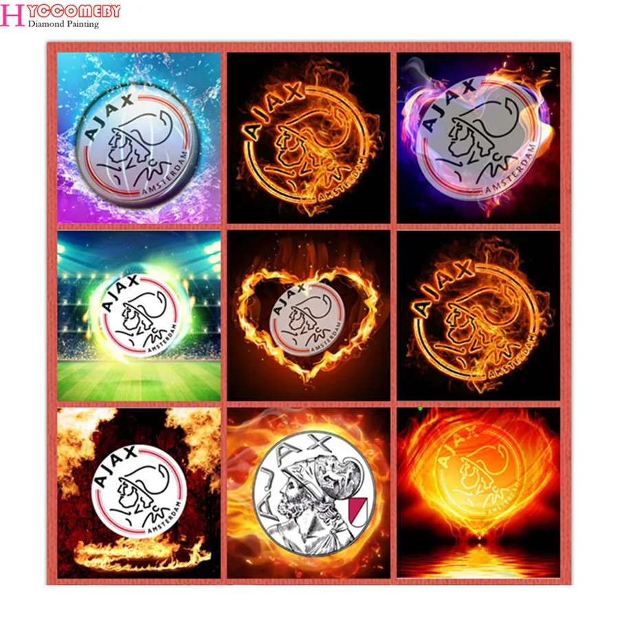 2018 new Soccer carnival AJAX diamond painting team badge football picture diamond full round diamond embroidery cross stitch
2018 new Soccer carnival AJAX diamond painting team badge football picture diamond full round diamond embroidery cross stitch