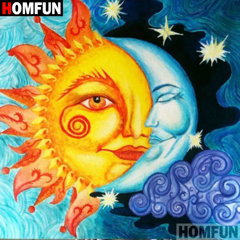 HOMFUN 5D DIY Diamond Painting Full Square/Round Drill "Sun moon" 3D Embroidery Cross Stitch gift Home Decor A00726
HOMFUN 5D DIY Diamond Painting Full Square/Round Drill "Sun moon" 3D Embroidery Cross Stitch gift Home Decor A00726