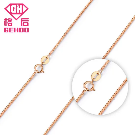 GEHOO Top Quality Simlple Style Rose Gold Color Fashion Jewllery without Pendant Chain Necklace for women
GEHOO Top Quality Simlple Style Rose Gold Color Fashion Jewllery without Pendant Chain Necklace for women