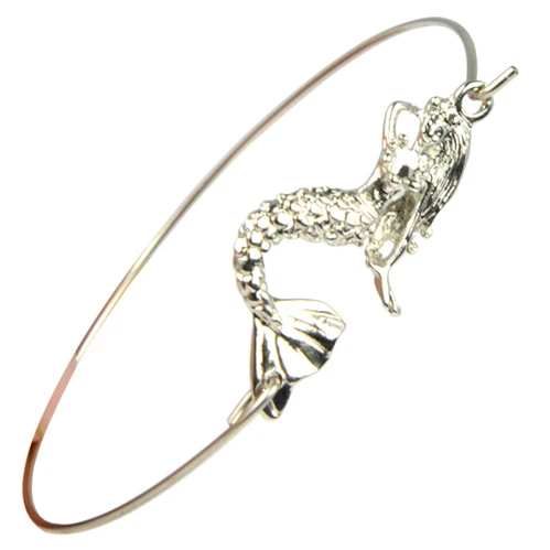 Fashion Mermaid bangle for women summer steel silver color wire cuff bracelet simple jewelry gift package in box, BR-1419
Fashion Mermaid bangle for women summer steel silver color wire cuff bracelet simple jewelry gift package in box, BR-1419