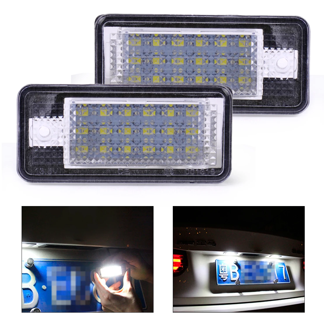 CITALL 2x Error Free 18 LED License Plate Lights Lamp 68E0807430A 8E0807430B for Audi A3 A4 A5 A6 A8 Q7 2004 2005 2006 2007 2008
CITALL 2x Error Free 18 LED License Plate Lights Lamp 68E0807430A 8E0807430B for Audi A3 A4 A5 A6 A8 Q7 2004 2005 2006 2007 2008