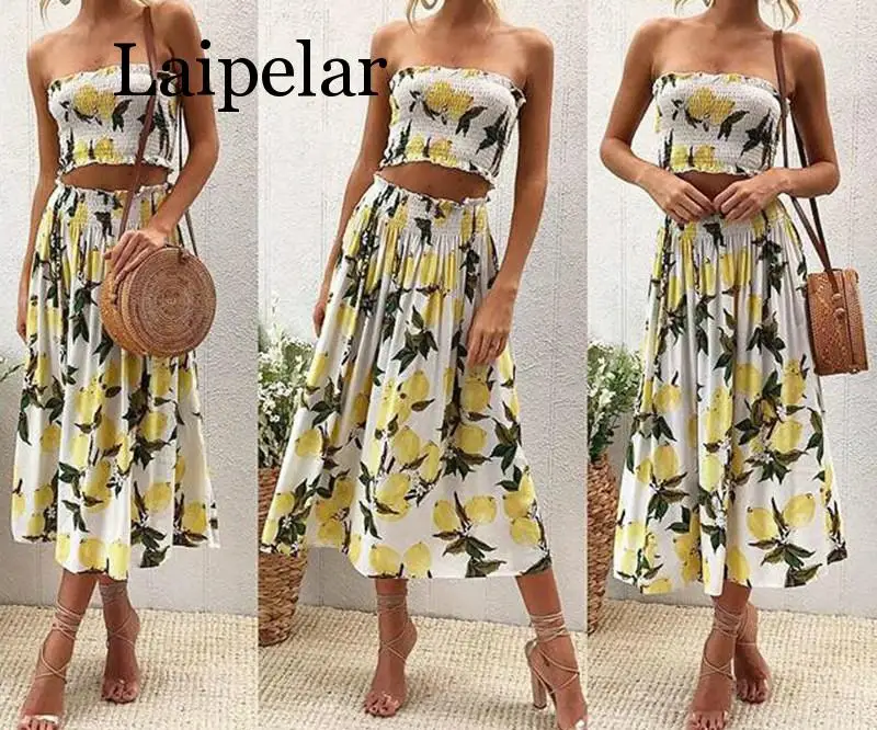 Laipelar Women fold print 2 piece set summer for female women tube tops crop top two piece set skirt sexy backless two piece set
Laipelar Women fold print 2 piece set summer for female women tube tops crop top two piece set skirt sexy backless two piece set