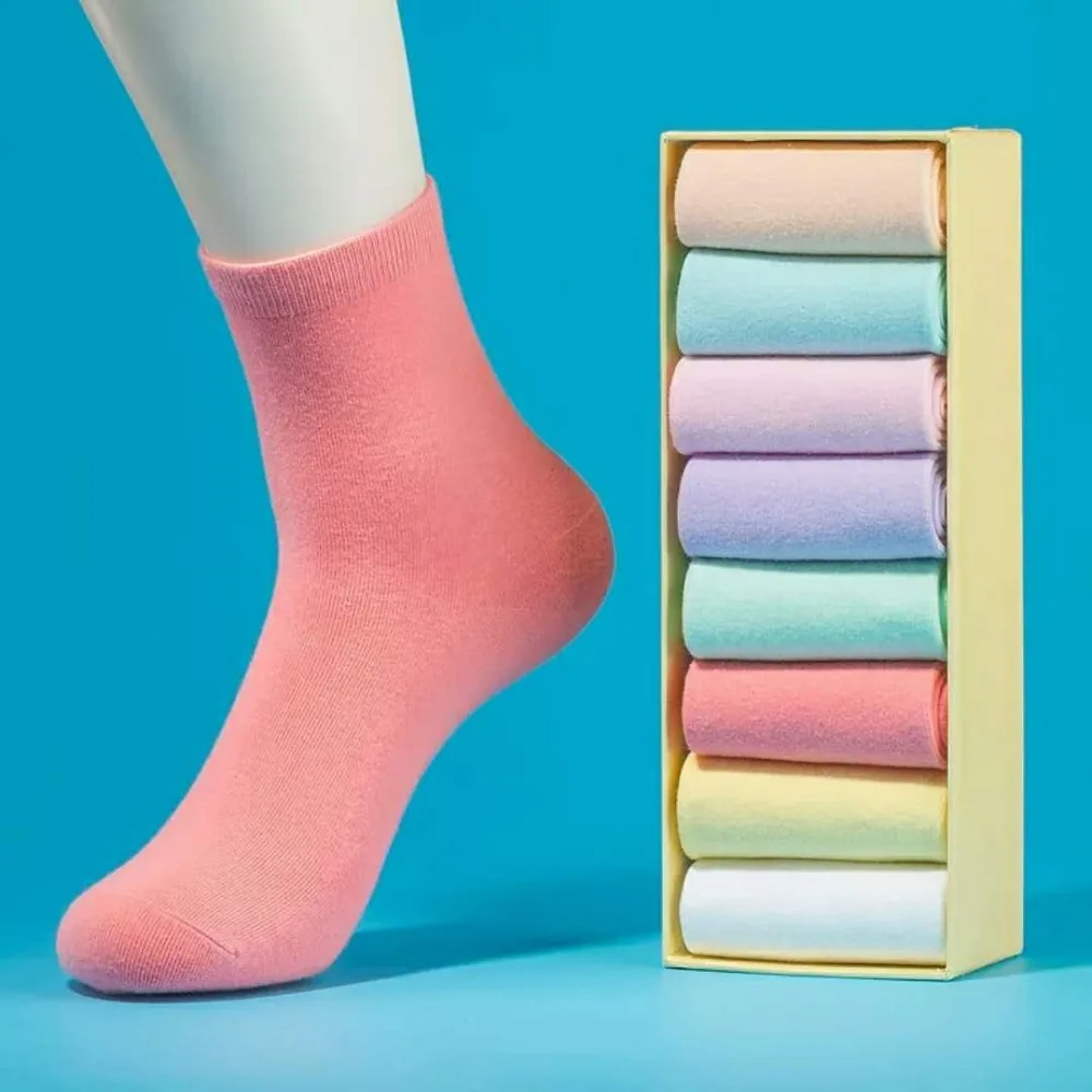 10 pair/lot Women Cotton Socks Fashion Candy-colored gilr sock Solid color ladies happy socks Ankle Dress wholes
10 pair/lot Women Cotton Socks Fashion Candy-colored gilr sock Solid color ladies happy socks Ankle Dress wholes
