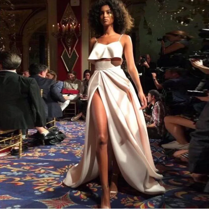 Fashion Side Slit A Line Women Long Skirt Elegant High Waist Ivory 2019 Faldas Adult Skirt Pleated Floor Length Custom Saias
Fashion Side Slit A Line Women Long Skirt Elegant High Waist Ivory 2019 Faldas Adult Skirt Pleated Floor Length Custom Saias