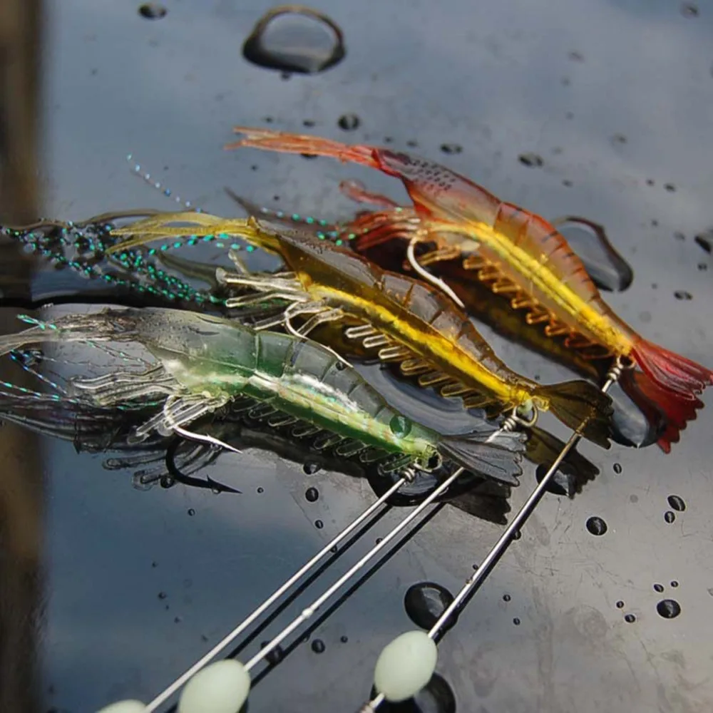 3PCS/Set fishing lure 9.5cm/6g Luminous Soft Lures Artificial Shrimp Hooks Floating Shaped Worn Fake lure Hook isca soft bait
3PCS/Set fishing lure 9.5cm/6g Luminous Soft Lures Artificial Shrimp Hooks Floating Shaped Worn Fake lure Hook isca soft bait