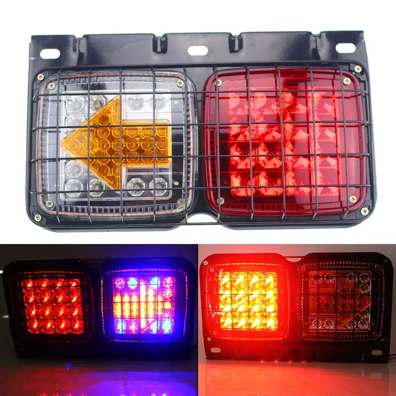 2Pcs 51LED Iron Tail Lights with Net Arrow Colorful 12V Truck Trailer Car Rear Stop Brake Lamp
2Pcs 51LED Iron Tail Lights with Net Arrow Colorful 12V Truck Trailer Car Rear Stop Brake Lamp